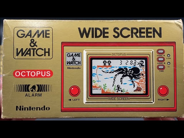 Nintendo Game & Watch - Octopus - Widescreen (OC-22) Unboxing and