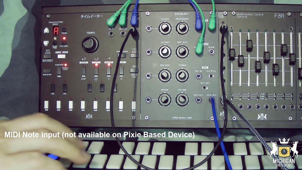 Chronovore 303 Sequencer running Sonic Potions RE-303 CPU - YouTube