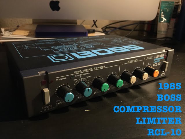 Boss Compressor Limiter RCL-10 (Micro Rack series) demo ボス