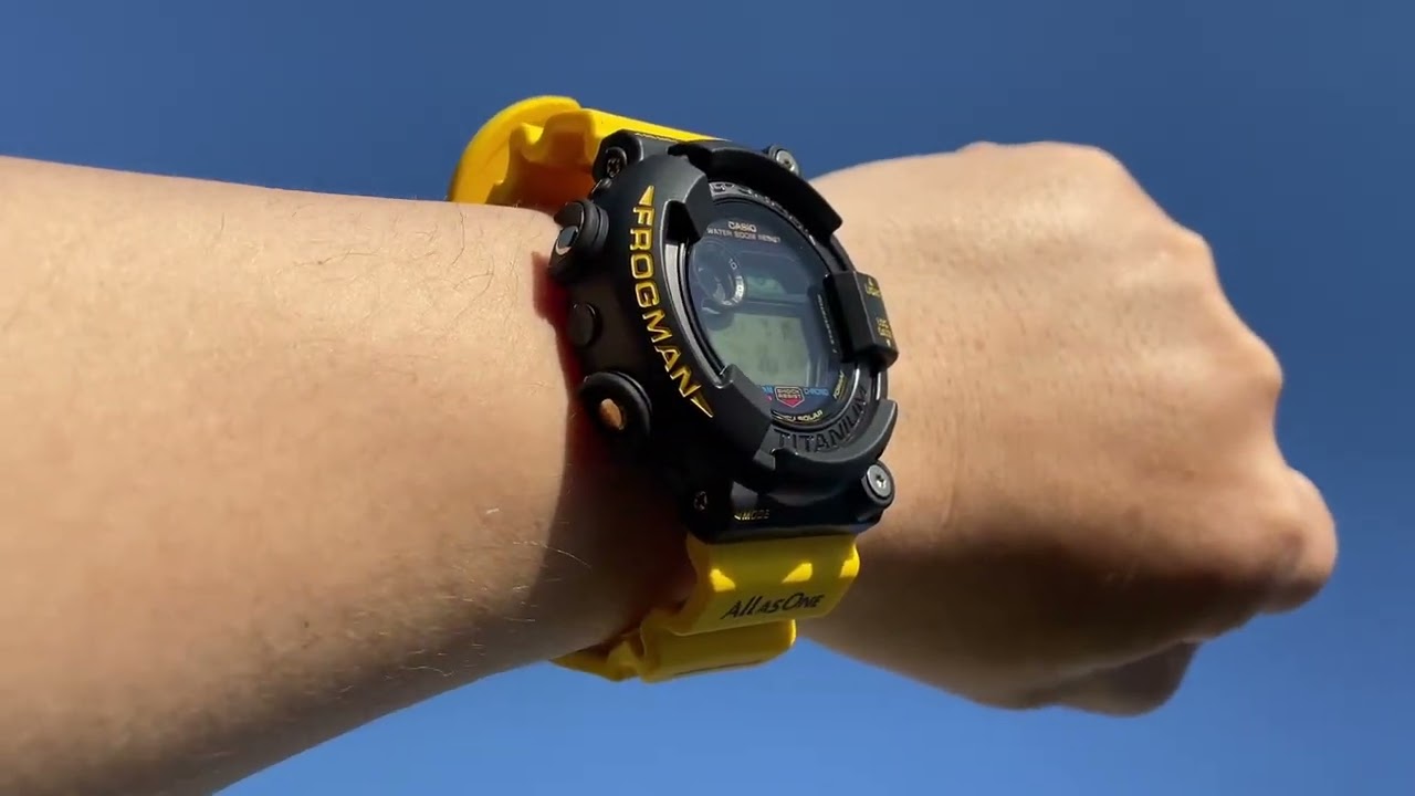 CASIO G-SHOCK] 2023 Irukuji FROGMAN GW-8200K-9JR wrist shot. - YouTube