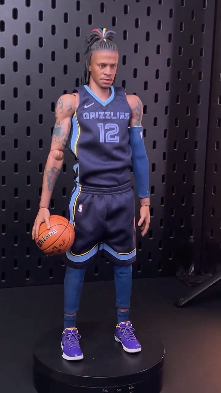 Enterbay Ja Morant Action Figure | Home to Away Jersey Swap