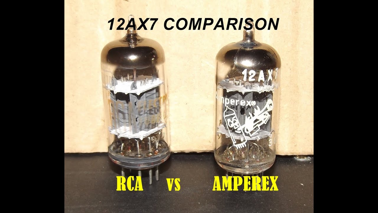 AMPEREX BUGLE BOY 12AX7 vs RCA 12AX7A Tube Comparison - YouTube