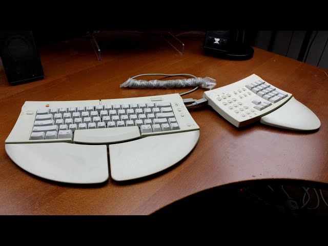 Apple Adjustable Keyboard (M1242) review (Alps SKFR white) - YouTube