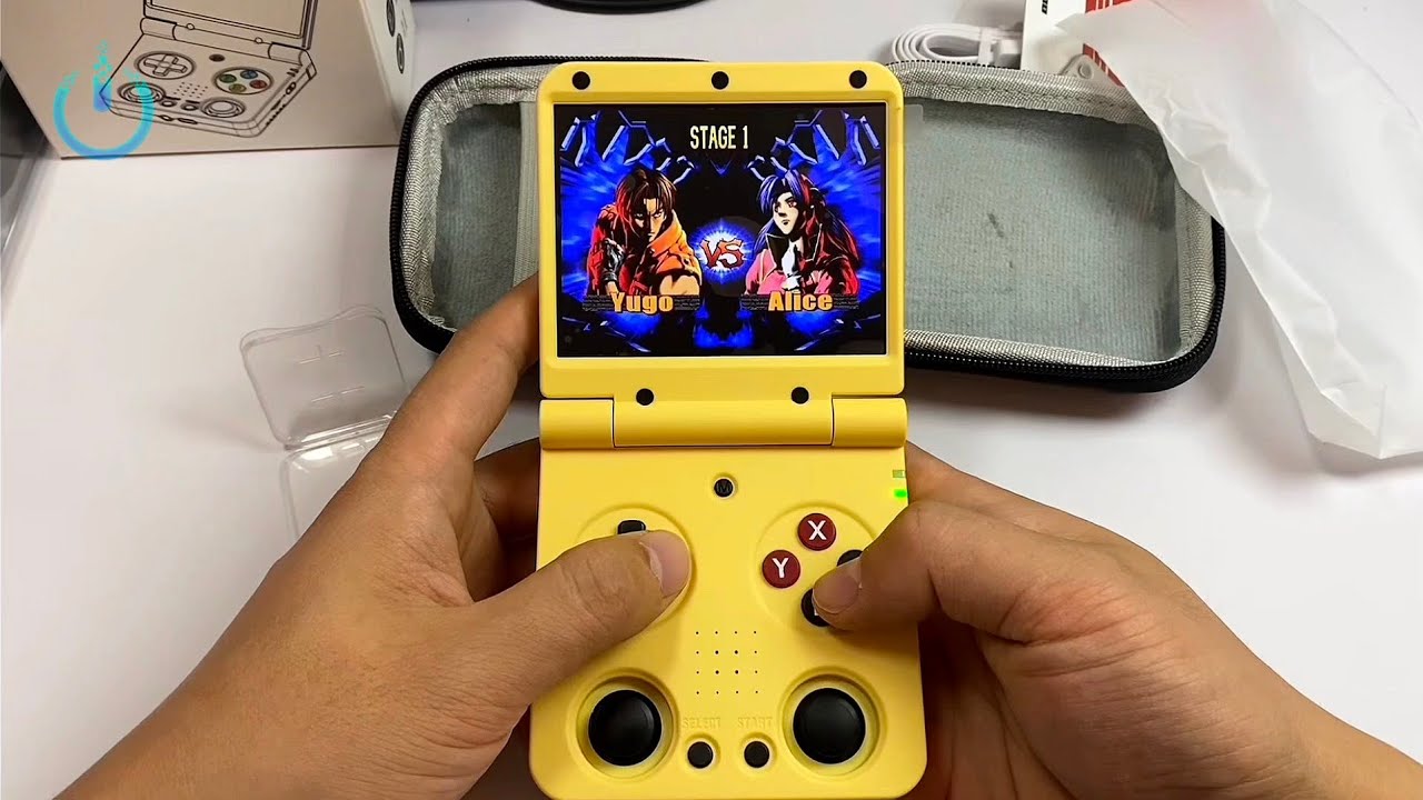 Miyoo Flip Yellow version Test Mix GamePlay - YouTube