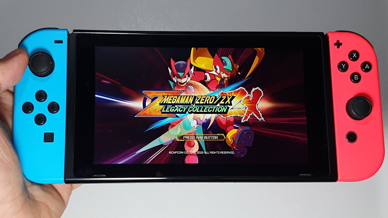 Mega Man Zero/ZX Legacy Collection Nintendo Switch handheld