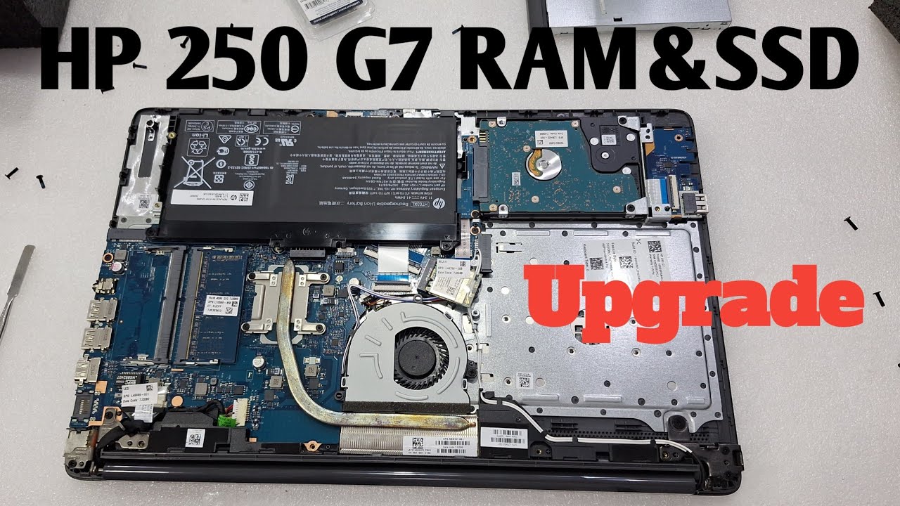 HP 250 G7 SSD and Ram Upgrade - YouTube