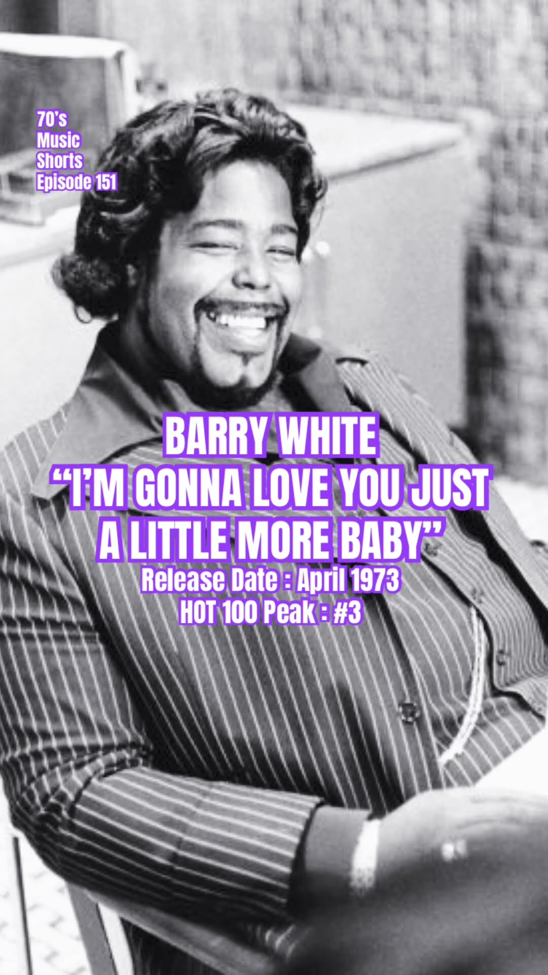 Barry White - I'm Gonna Love You Just A Little More Baby - YouTube