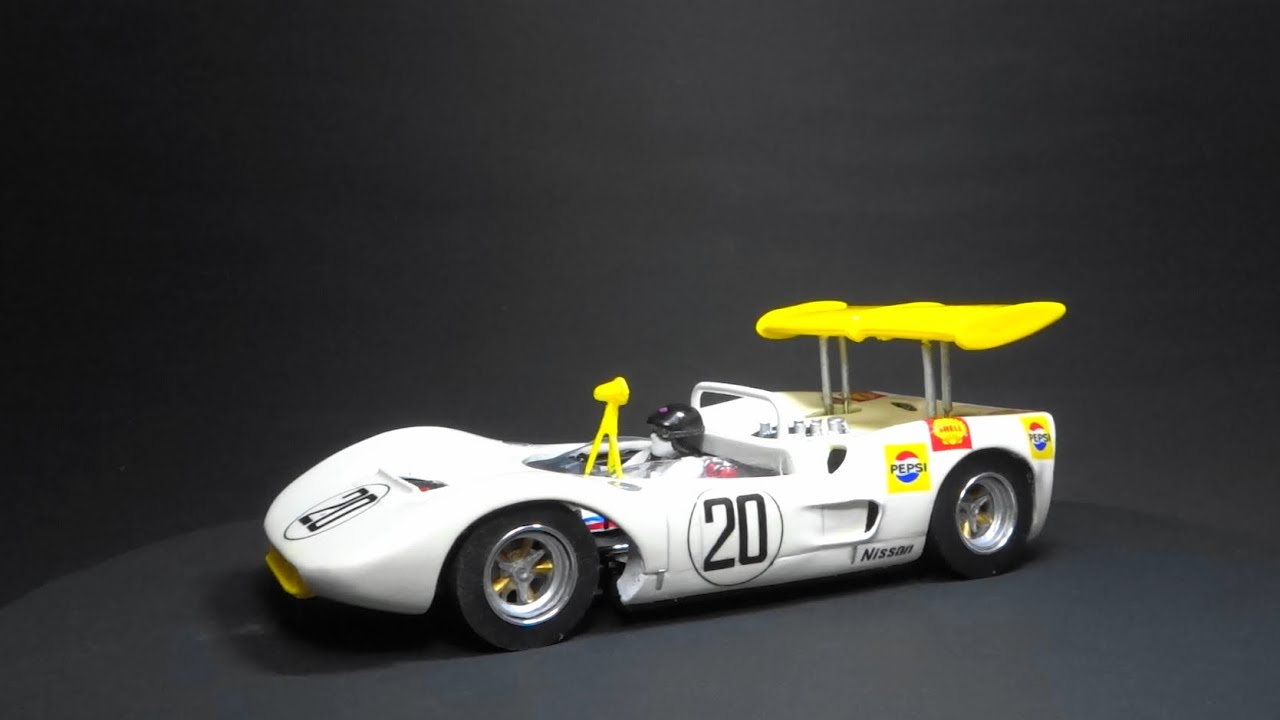 Built Resin Model NISSAN R381 1/24 Slot Car リアウイング可動式