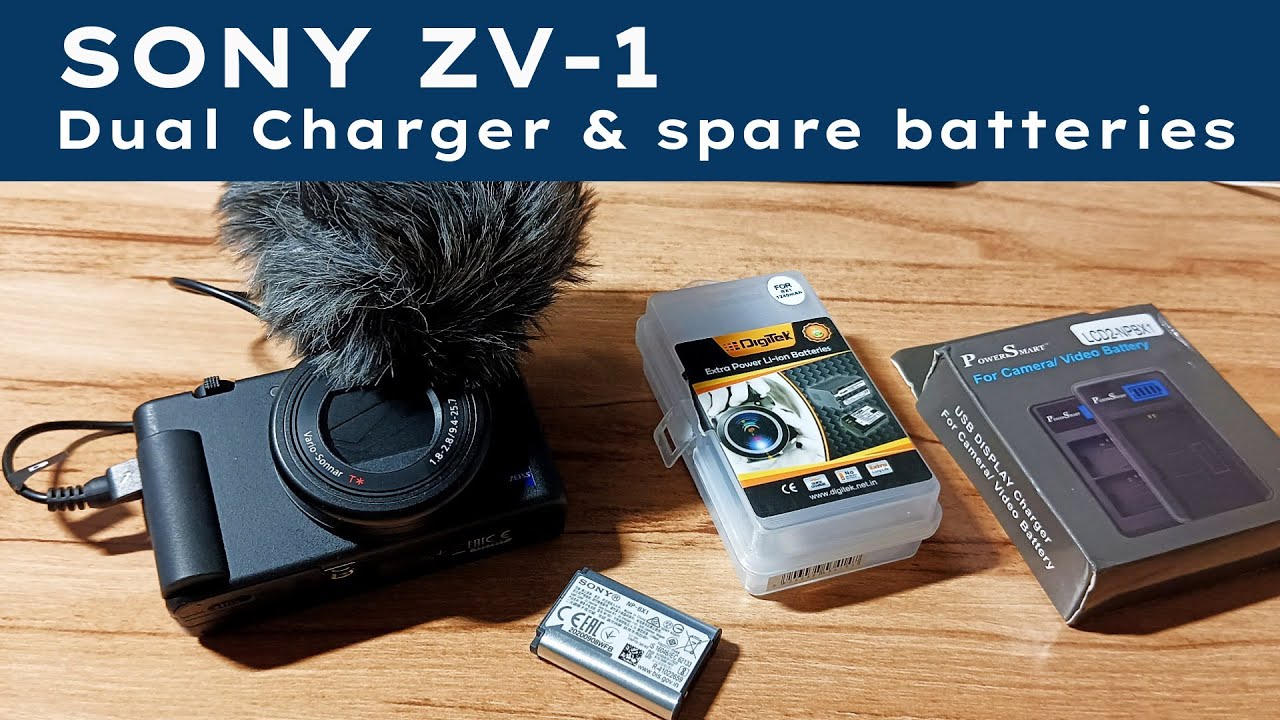 x268 Sony ZV-1 Youtube VLOG Camera | Dual Battery Charger & Spare