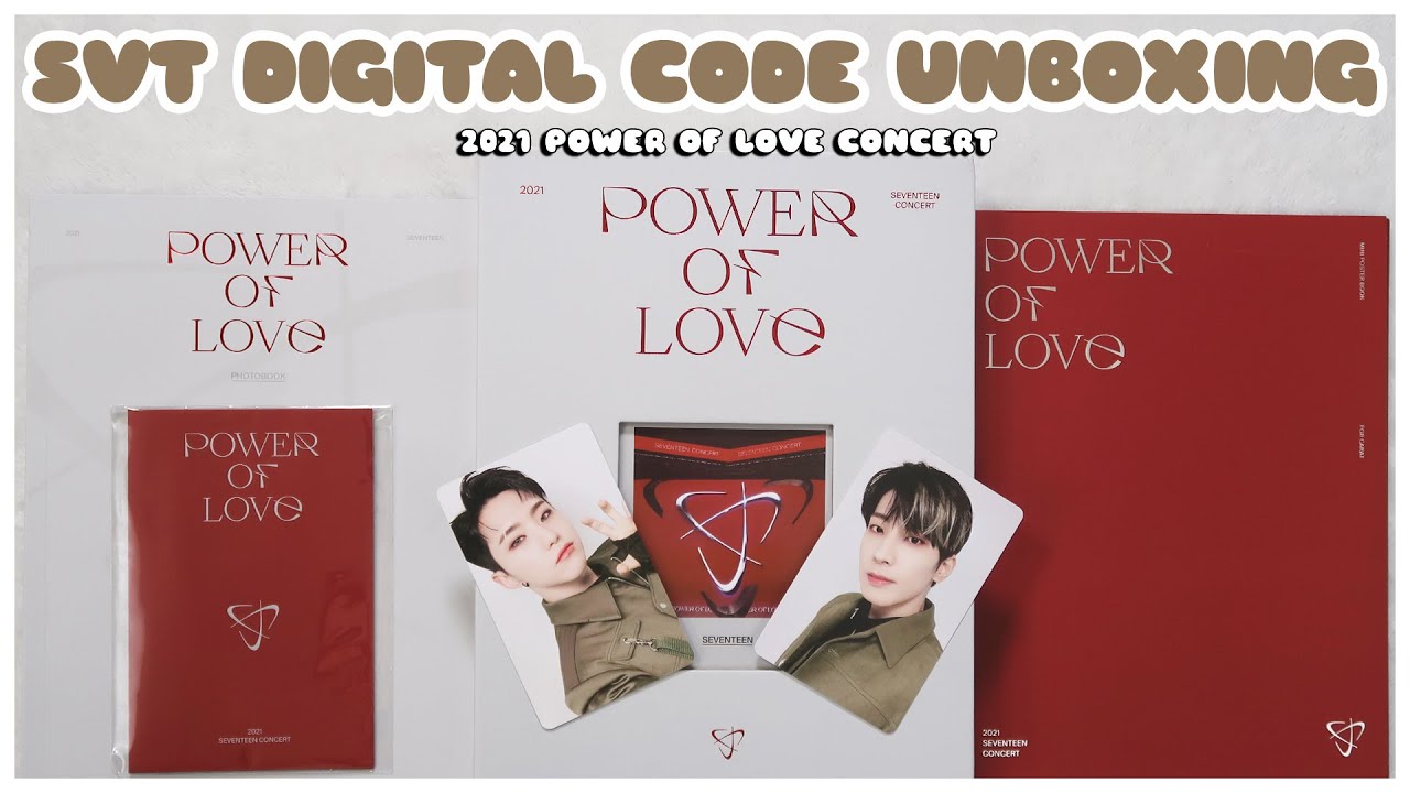 ✨ unboxing seventeen power of love 2021 concert digital code card