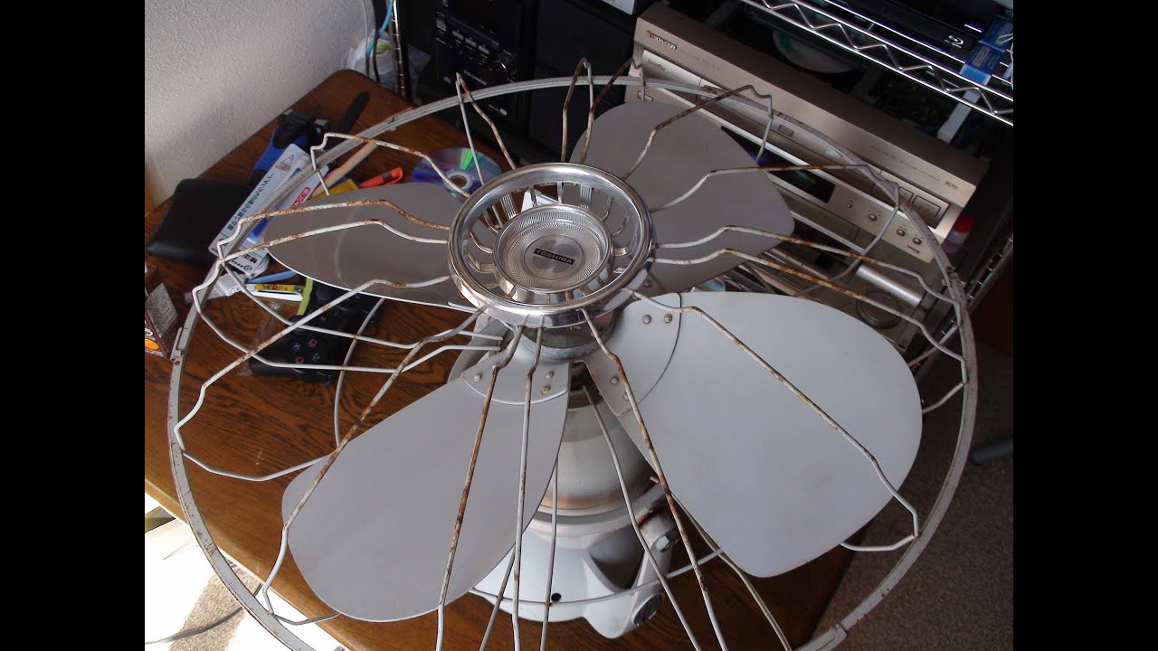 TOSHIBA 工場用 レトロな天井扇風機 - YouTube