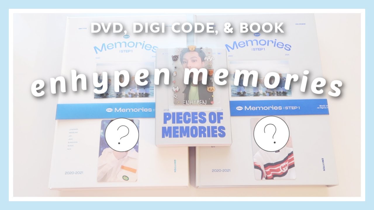 ENHYPEN MEMORIES: STEP 1 DVD, DIGI CODE, & PIECES OF MEMORIES