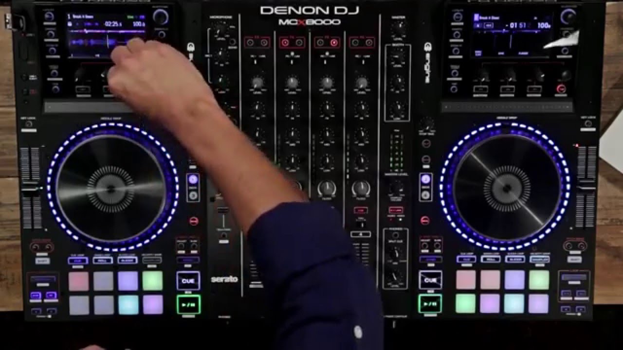 Denon DJ MCX8000 DJ Crontroller - YouTube