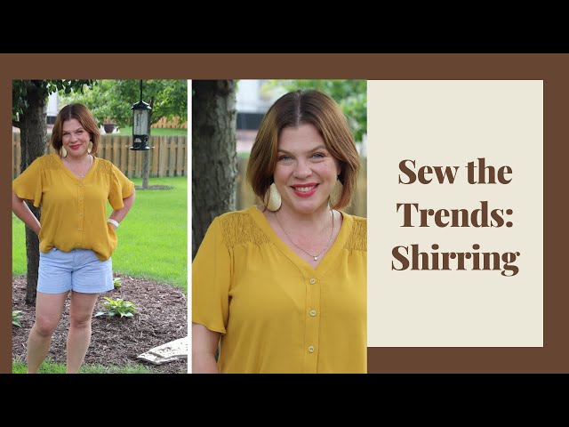 Sew The Trends: Shirring - YouTube