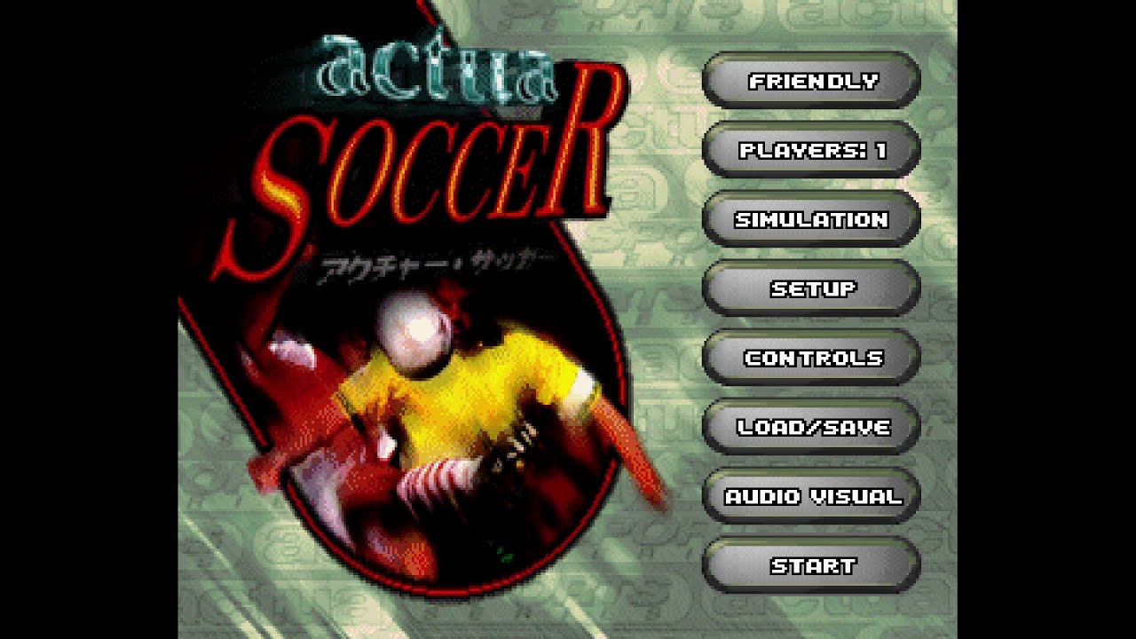 Actua Soccer (アクチャーサッカー). [SEGA Saturn - Gremlin