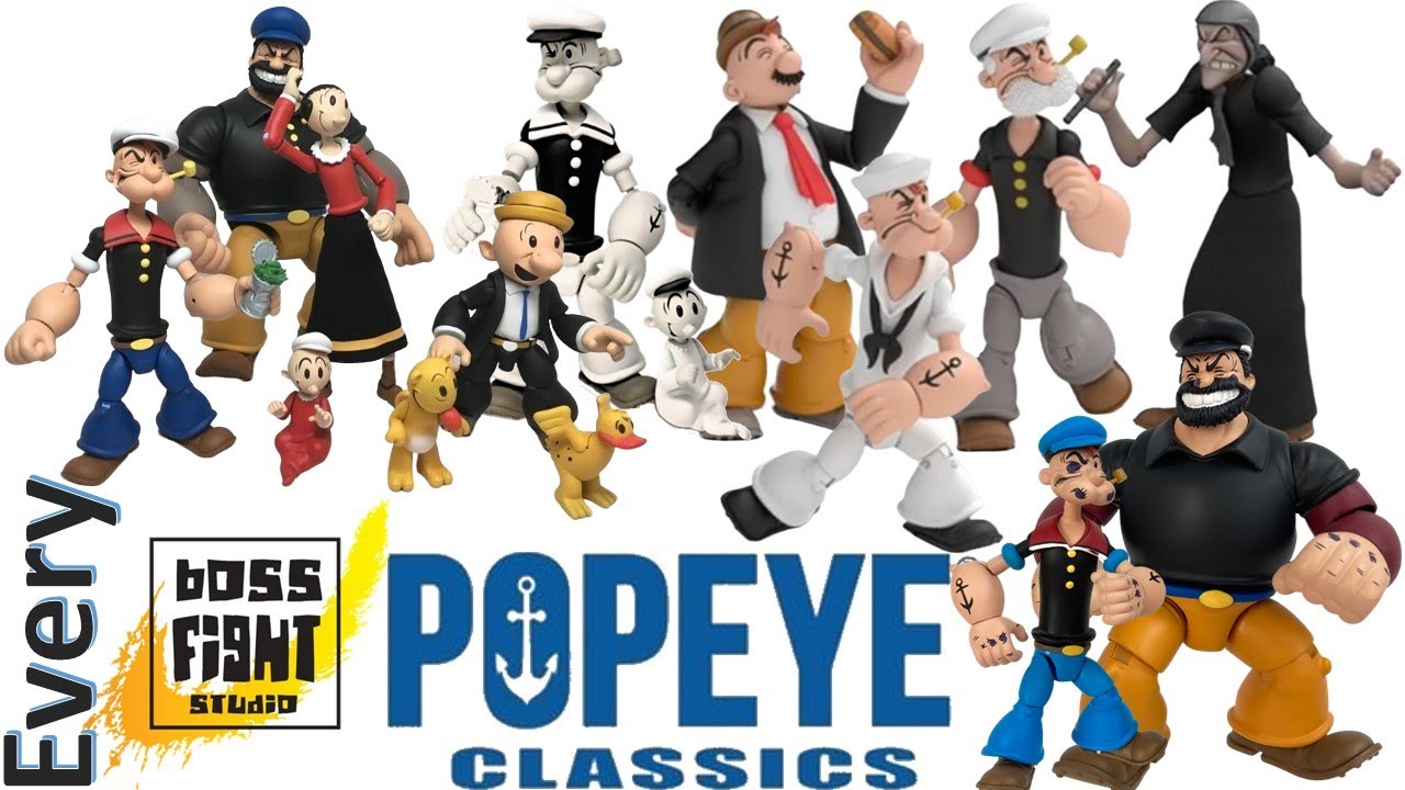 see newer video* Every Popeye Classics from Boss Fight Studio Wave