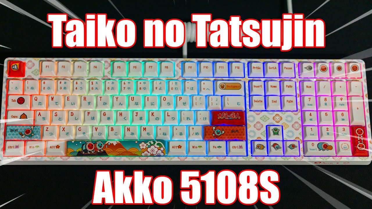 Akko x Taiko no Tatsujin Keyboard! | Akko 5108S Review - YouTube