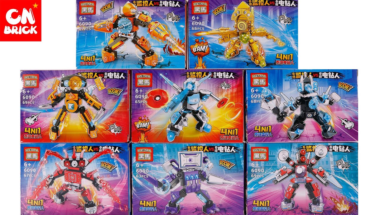 Lego Skibidi Toilet HEIMA6090 Unoffical Lego - YouTube