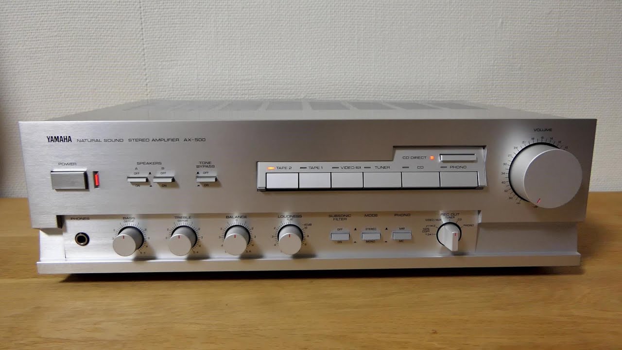 Yamaha AX-500 Stereo Amplifier - Vintage HiFi - YouTube