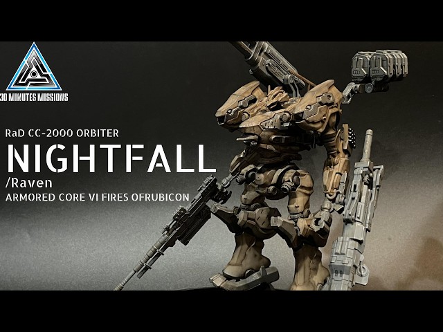 30MM Nightfall made with full weathering! An Armored Core plastic