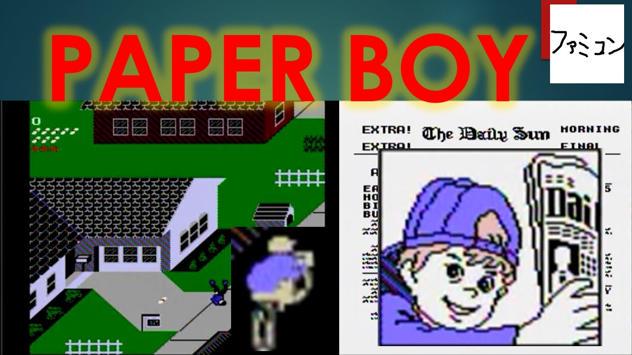 ペーパーボーイ PAPER BOY ファミコン Famicom - YouTube