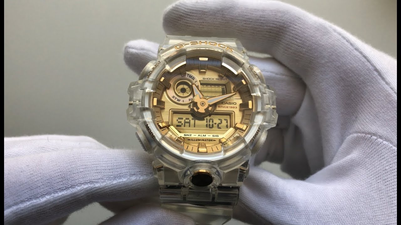 G-Shock Skeleton Glacier Gold (GA-835E-7A) (35th Anniversary