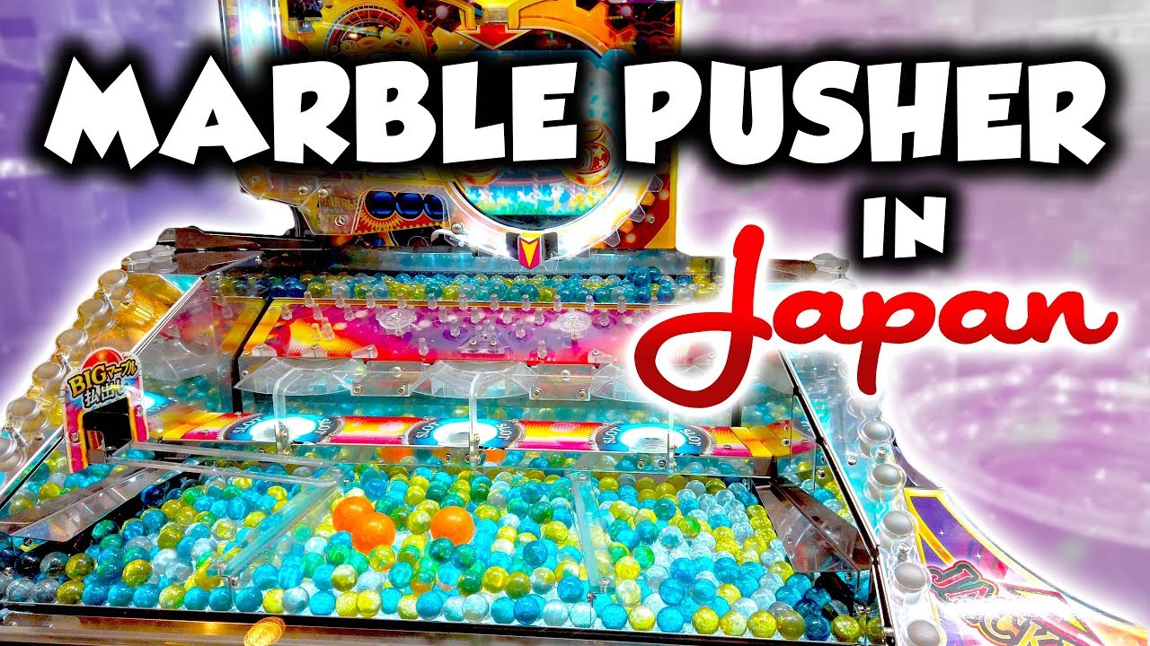 Coin pusher style Marble pusher in Japan! Marble Fever at Round 1