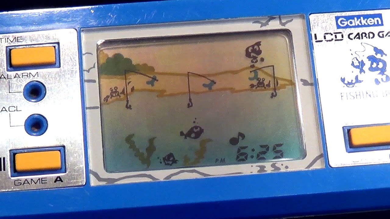レトロ 液晶ゲーム】フィッシングボーイ 学研 lcdカード 魚 釣り 入れ