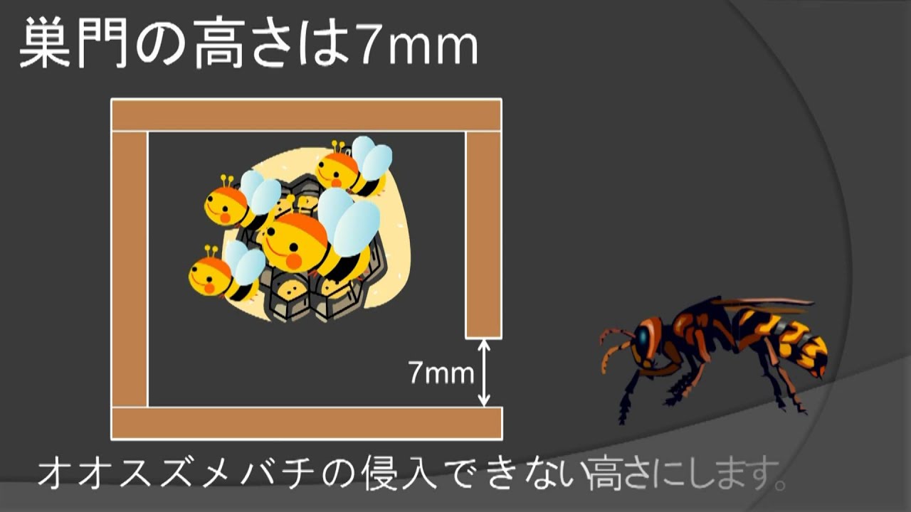 巣門の作り方 【日本蜜蜂の重箱式巣箱の作り方】 - YouTube