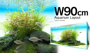 ADAview] Scenic Garden 山紫水明の庭 -W90cm Aquarium Layout-【EN/JP