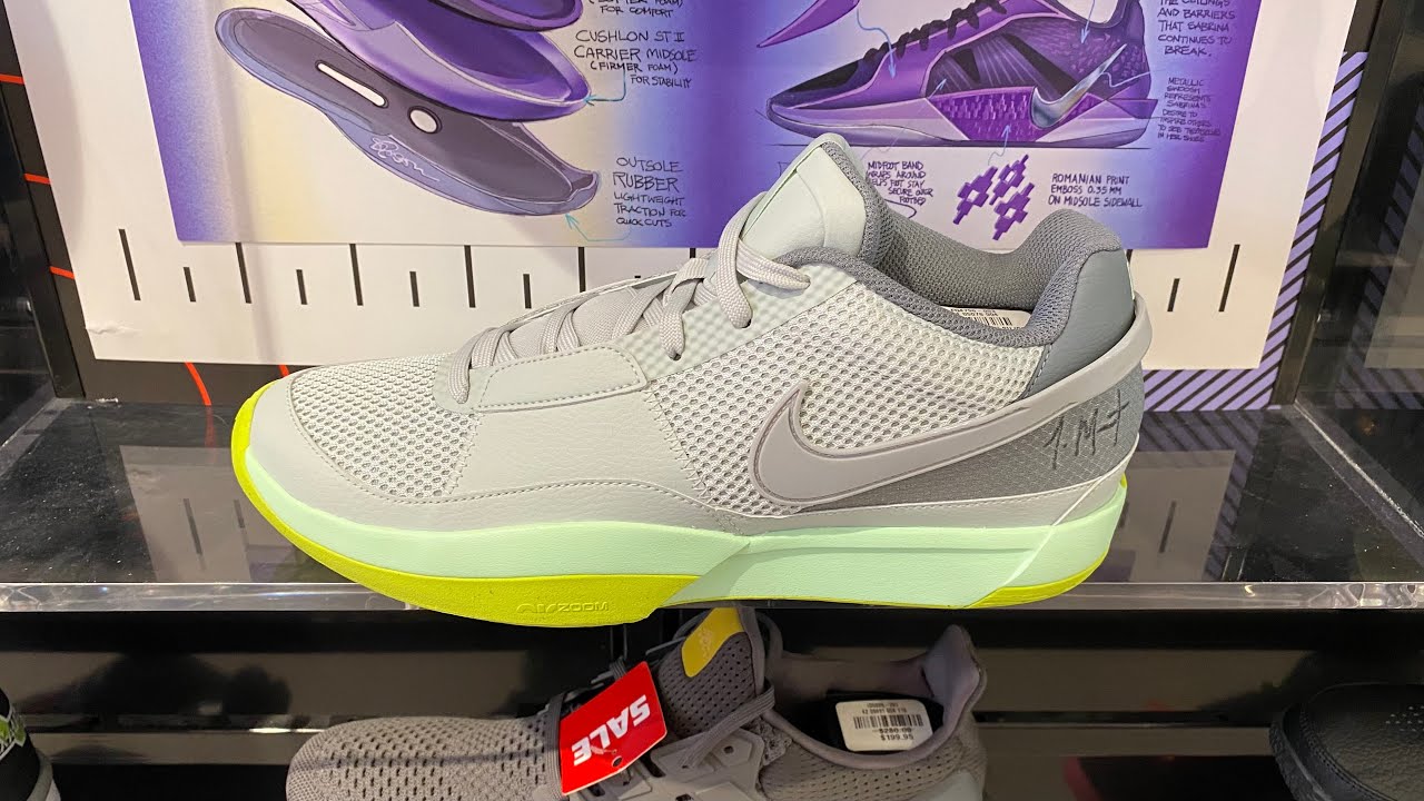 Nike Ja 1 “Flash” (Light Silver/Cyber/Cool Grey/Granite) - Style