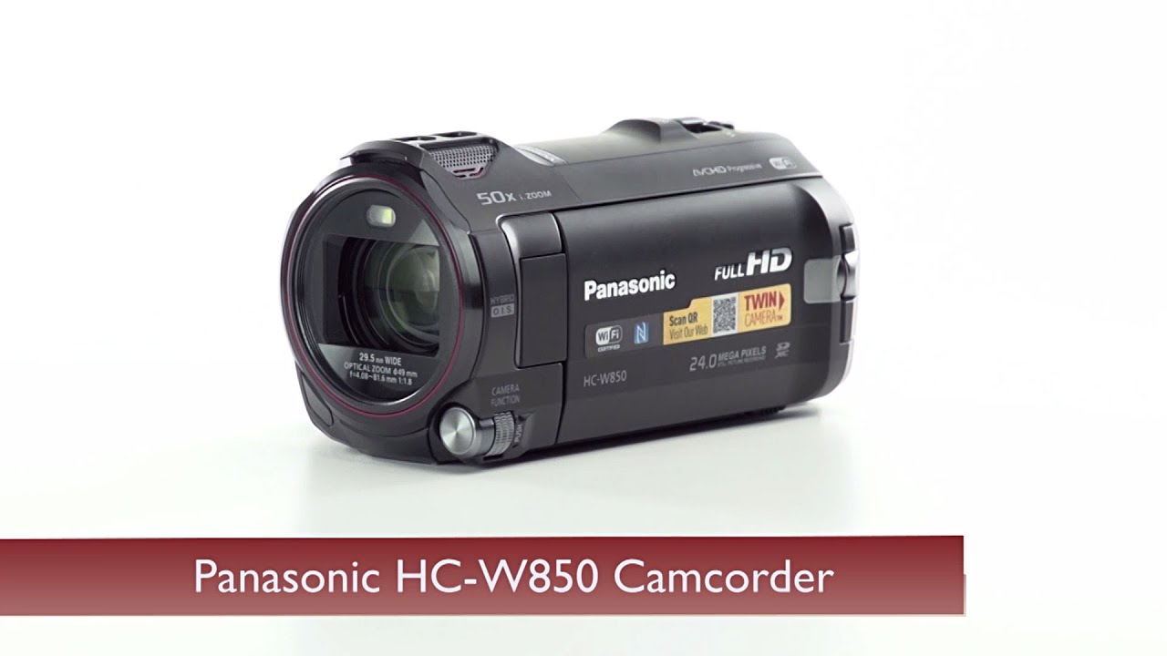Panasonic HC-W850 Camcorder - YouTube