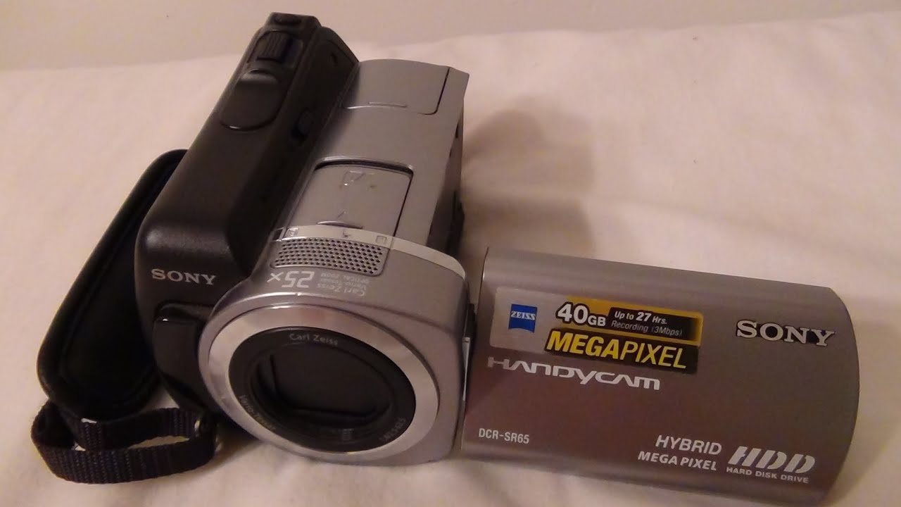 2008 Sony Handycam DCR SR65 Review And Test - YouTube