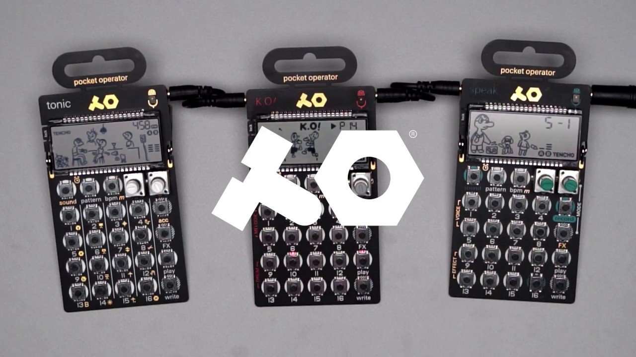 pocket operator PO-33 K.O!、PO-35 speak 発表！メタル・シリーズに