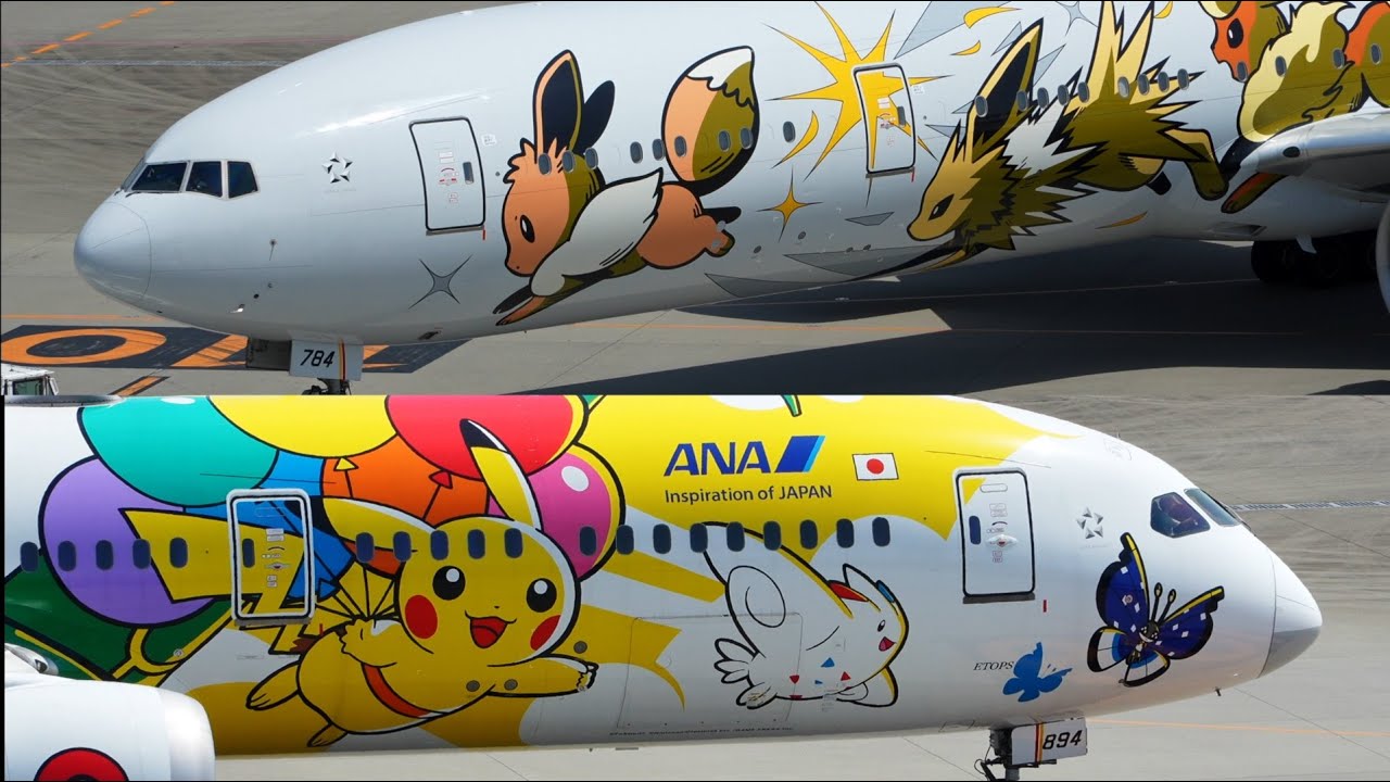 ANA Pokémon Livery Pikachu Jet Eevee Jet NH | 787-9 777-300ER