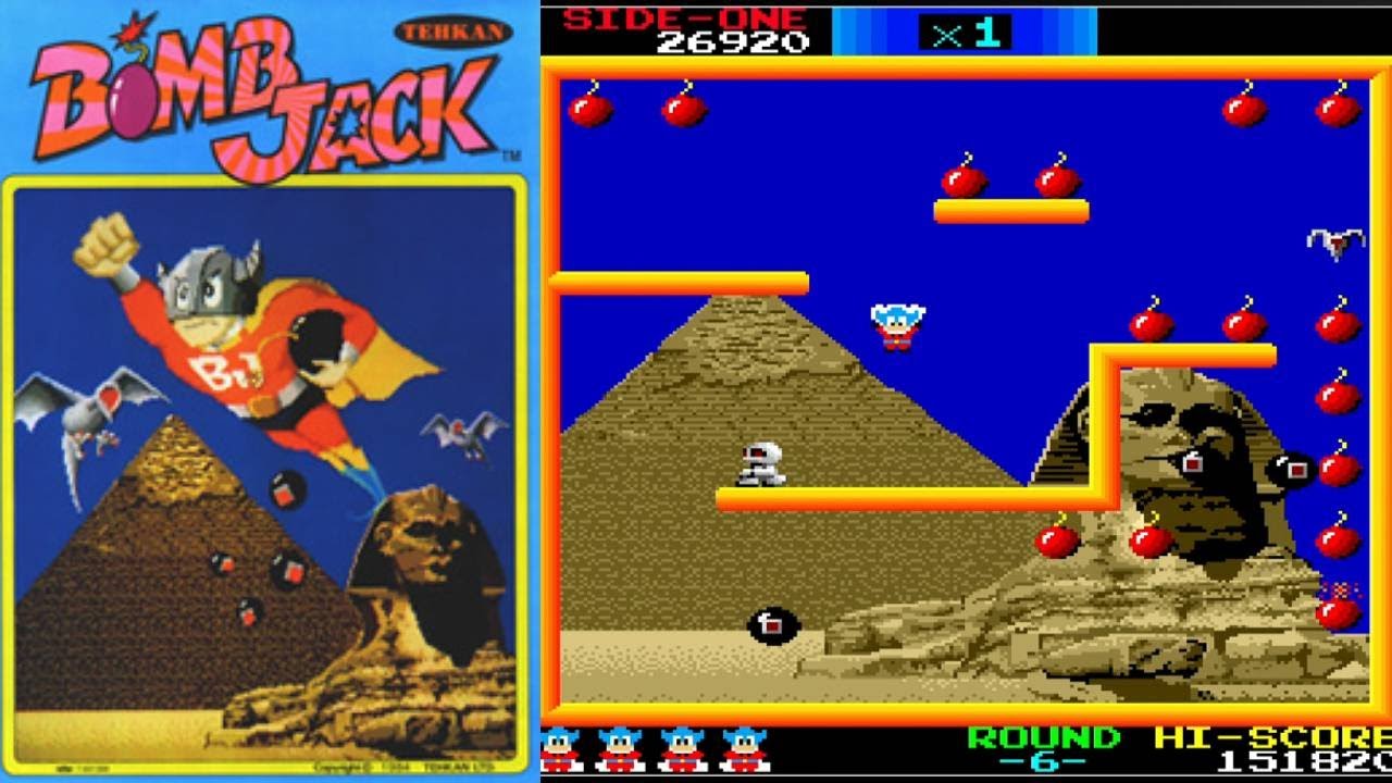 マイティじゃない『ボンジャック』アーケード版1周18面クリア