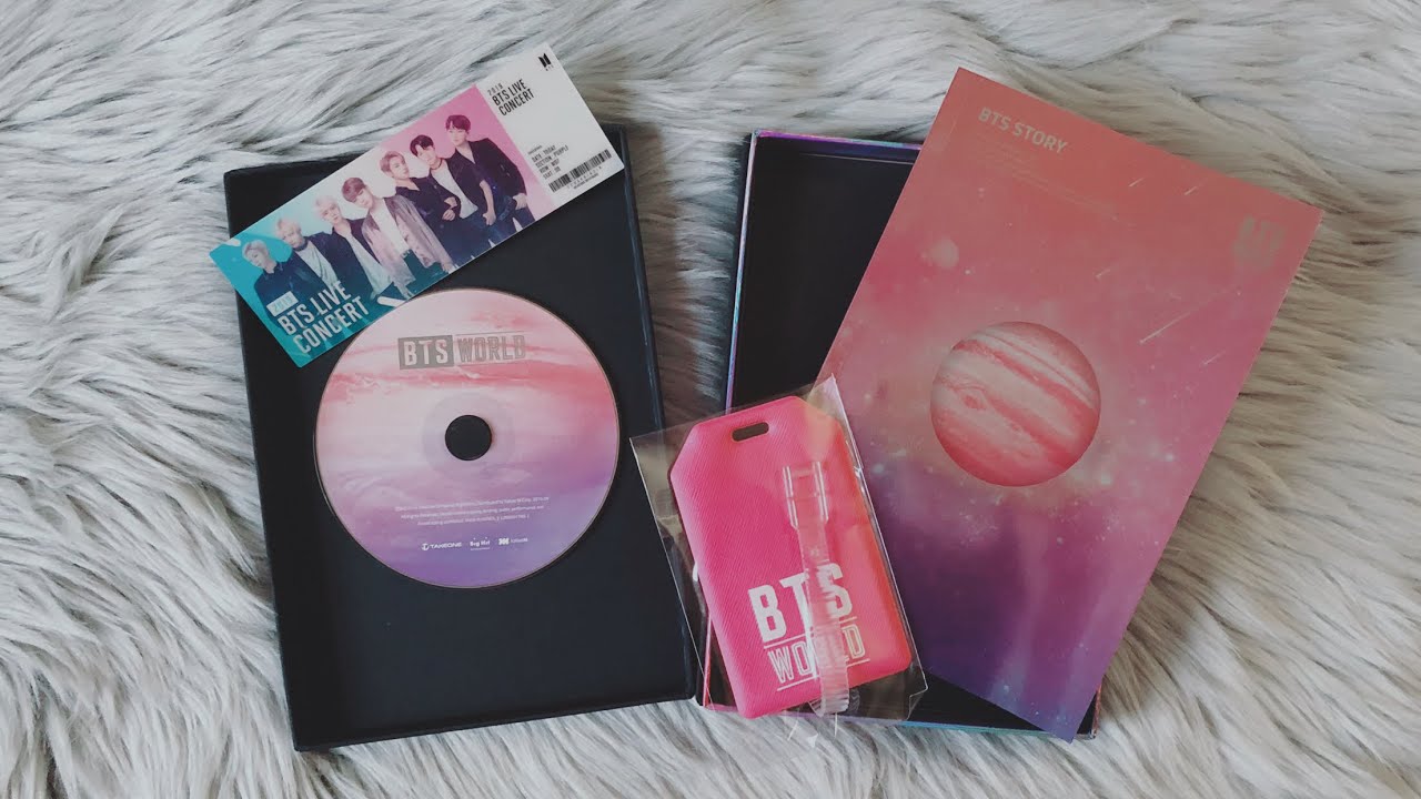 UNBOXING] BTS World OST Album | Weply Pre-Order Gift | Luggage Tag