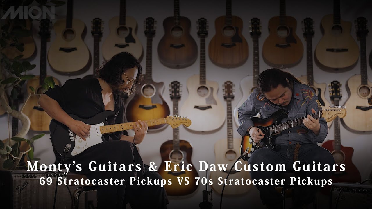Monty's Guitars 69 Strat Pickups & Eric Daw Custom Guitars 70s