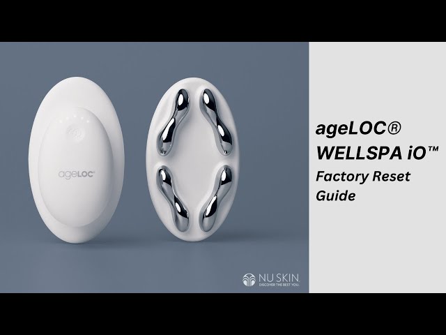 ageLOC® WellSpa iO™| Factory Reset Guide | Nu Skin Pacific - YouTube