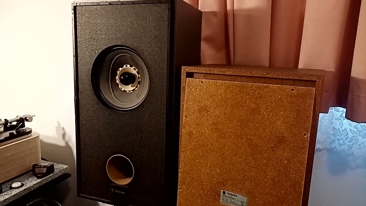 Technics SB-65 speaker, full range, modified. - YouTube