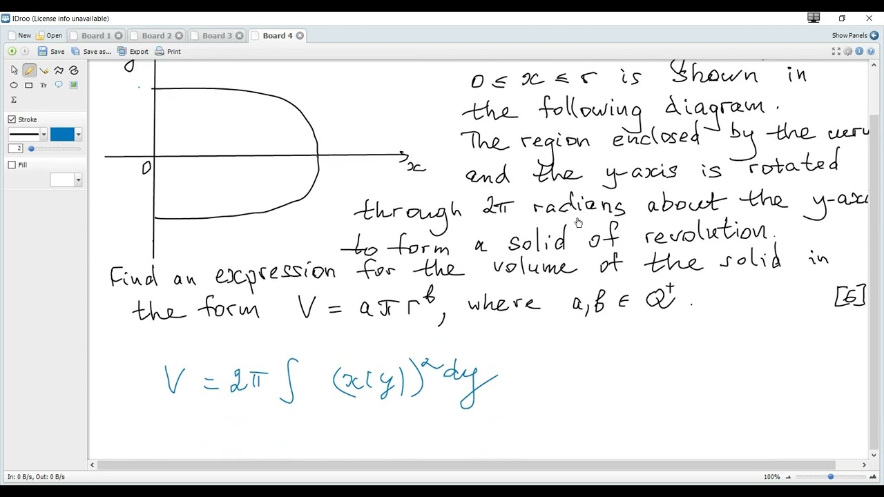 IB Maths AA May 2025 TZ3 Past Papers HL 1-7. Volume of revolution