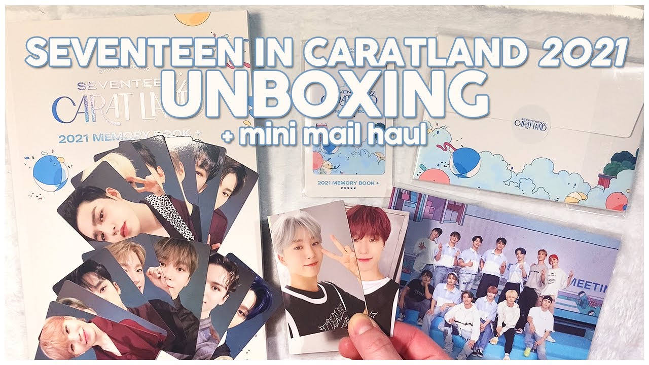 💚 SEVENTEEN IN CARATLAND 2021 memory book + unboxing | photocards