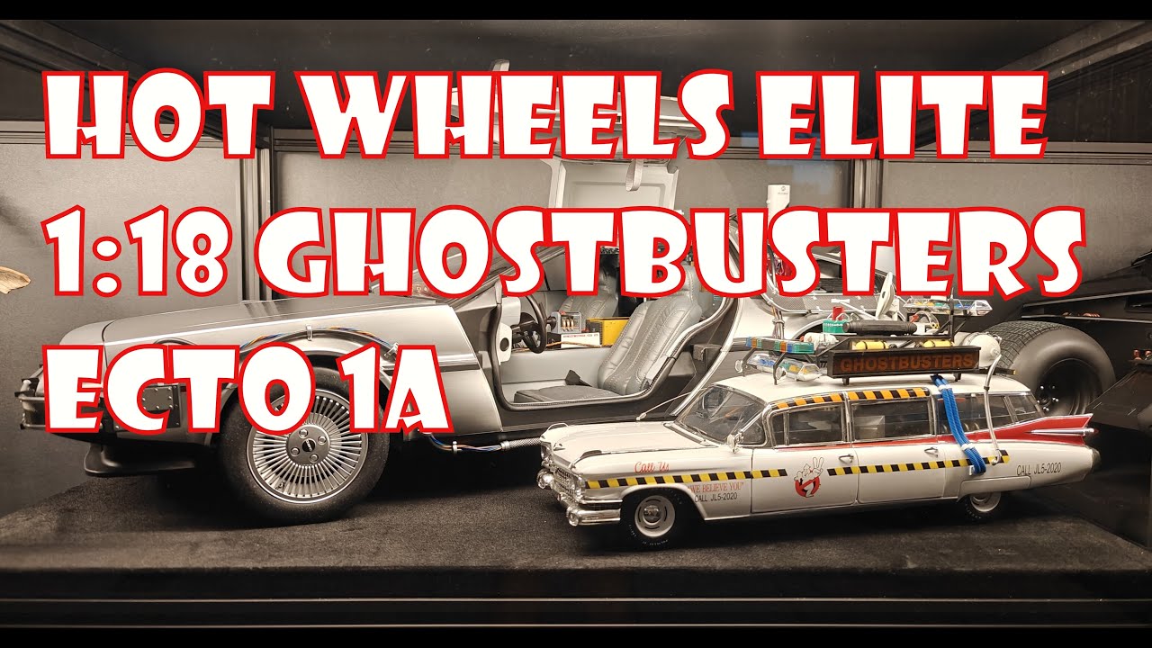 HOT WHEELS GHOSTBUSTERS ECTO 1A 1:18 DIECAST MODEL! UNBOXING