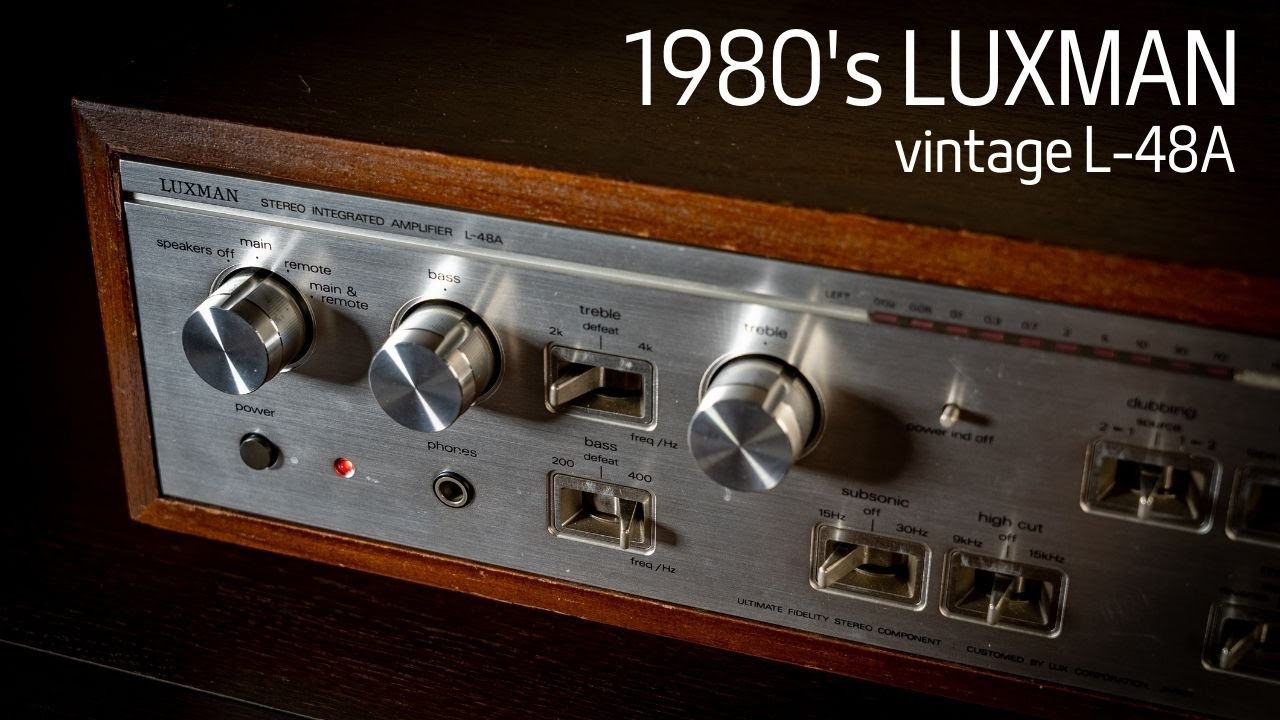 LUXMAN L-48A] The Luxman amplifier from its most beautiful era is