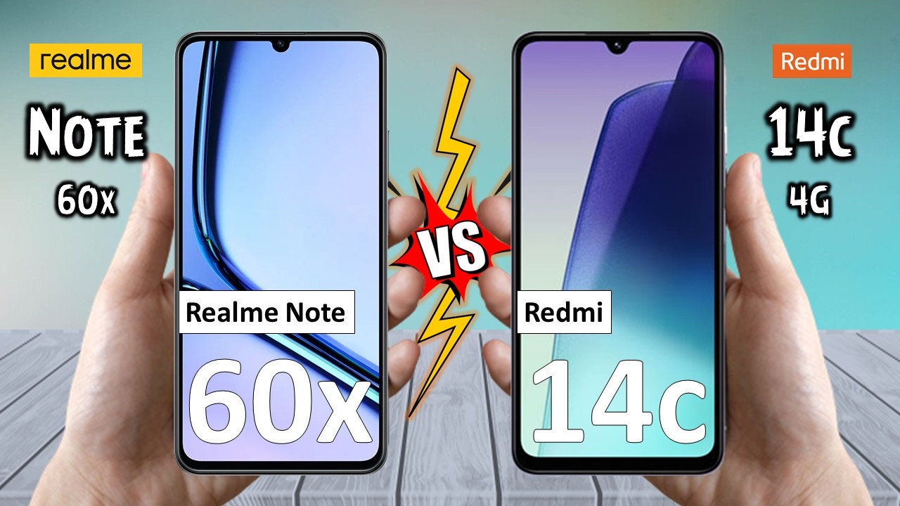 Realme Note 60x Vs Redmi 14C - Full Comparison 🔥 Which is BEST