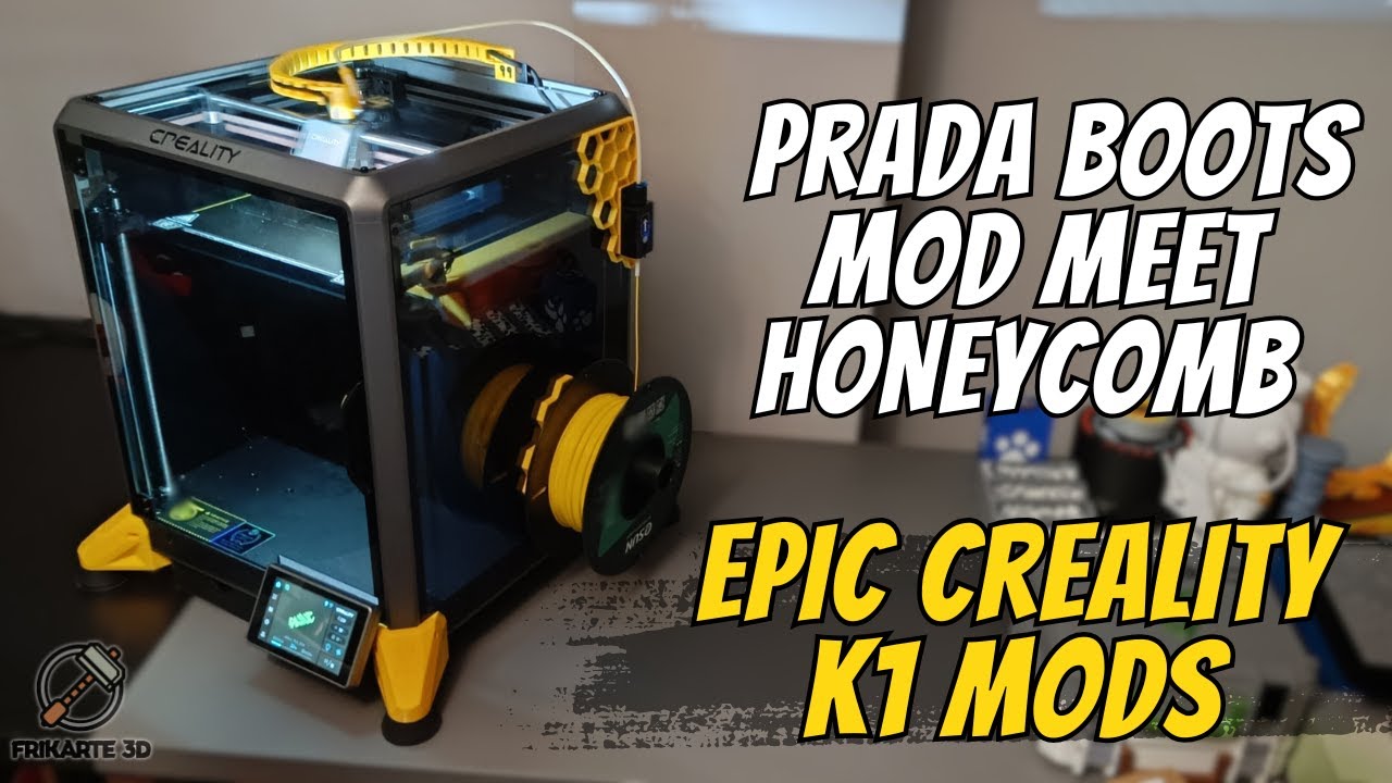 Epic Creality K1 Mods: D3vil Wears Prada Boots Meet Honeycomb