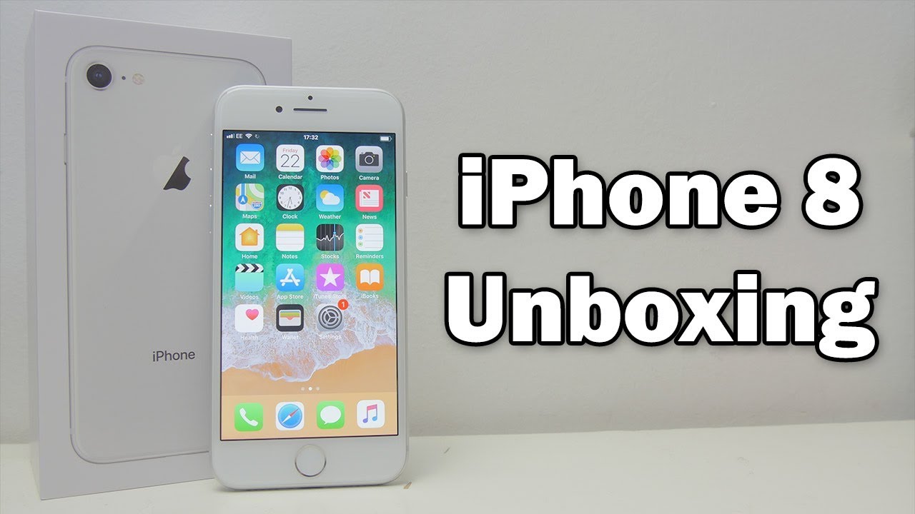 Apple iPhone 8 Unboxing (White) - YouTube