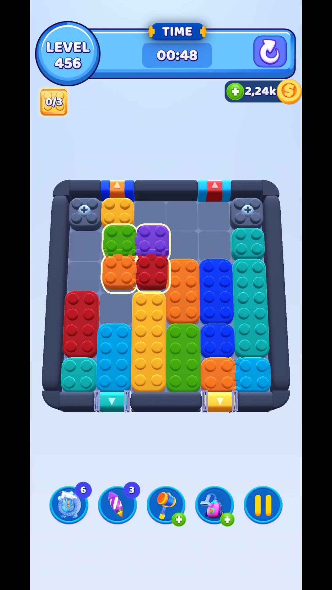 Color Block Jam | Level 456 #shorts #games #gaming - YouTube