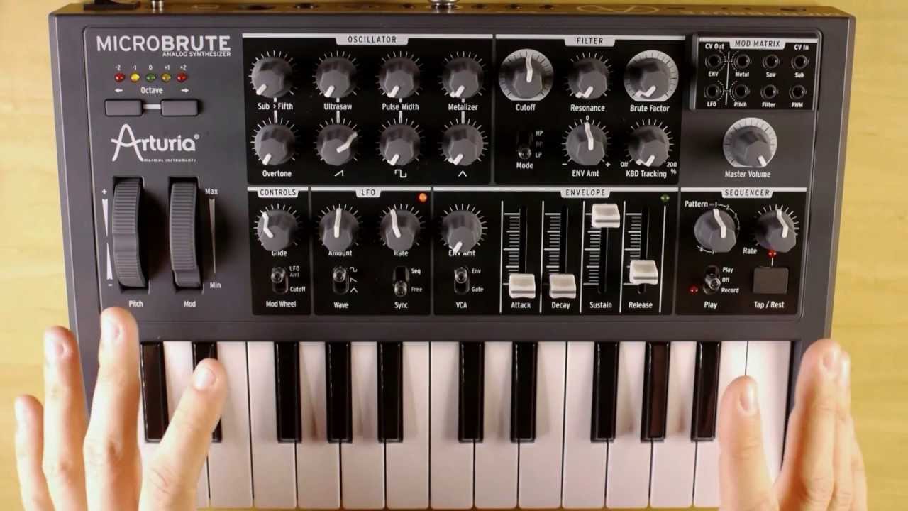 Arturia MicroBrute Analog Synth Demo - YouTube