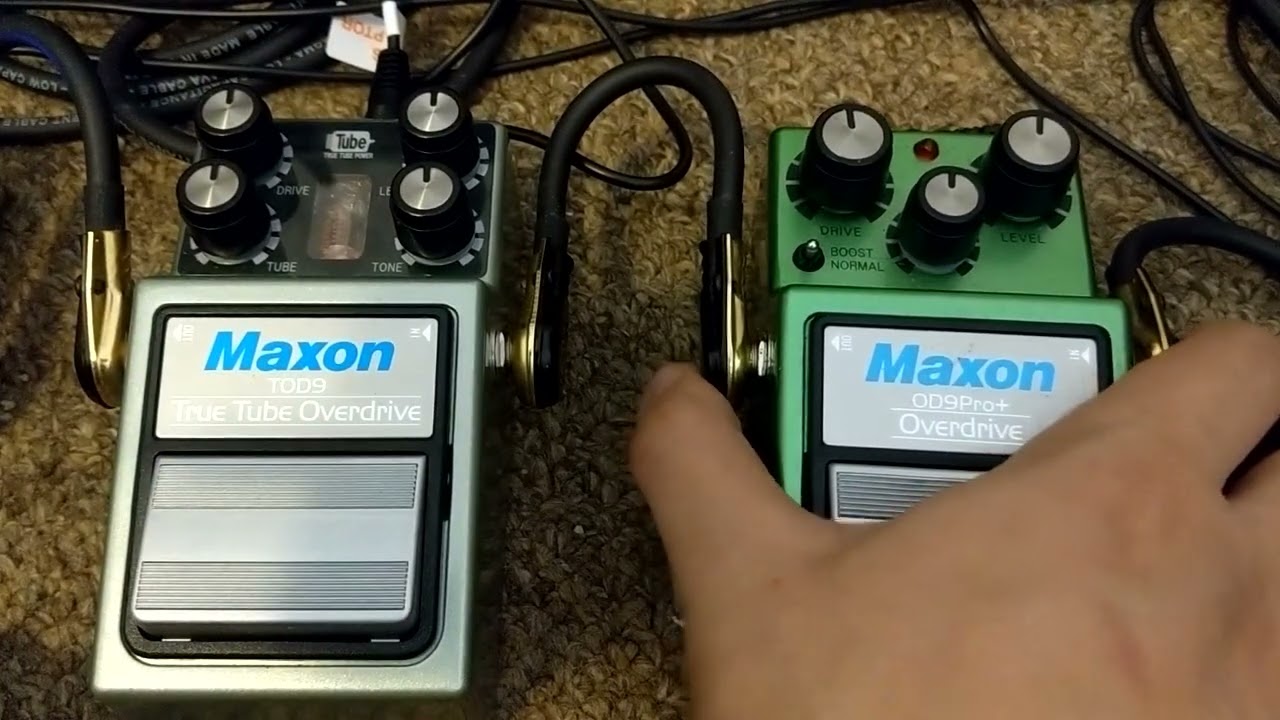 Maxon TOD9 vs Maxon OD9+ - which overdrive pedal is better? - YouTube